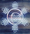 Снежинка световая Снежинка с Дедом Морозом 501-339 - фото 2774667