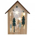Композиция световая [26 см] Домик в лесу 504-024 - фото 2774939