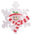 Панно световое [9x8 см] Снежинка со снеговиком 501-021 - фото 2774998