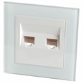 Розетка двойная Ethernet RJ-45 Feron Saffit Катрин 39246 - фото 2780056