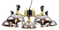 Подвесной светильник Ambrella Traditional 5 TR9082/5 BK/GD/SM черный/золото/дымчатый E27/5 max 40W D750*750 - фото 2830484
