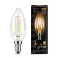 Лампа Gauss LED Filament Candle E14 9W 2700К 1/10/50 103801109 - фото 2919640