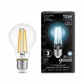 Лампа Gauss LED Filament А60 15W 1450lm 4100К Е27  1/10/40(102902215) - фото 2921358