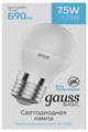 Лампа светодиодная Gauss Basic E27 7.5Вт 4100K 1053228 - фото 3019614