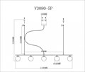 Подвесной светильник Moderli Sector V3080-5P - фото 3184566