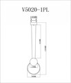 Подвесной светильник Moderli Yumi V5020-1PL - фото 3184607