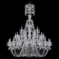 Подвесная люстра Bohemia Ivele Crystal 1406 1406/20+10+5/460/XL-165/Ni - фото 3238274