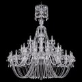 Подвесная люстра Bohemia Ivele Crystal 1406 1406/20+10+5/530/XL-170/Ni - фото 3238278