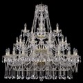 Подвесная люстра Bohemia Ivele Crystal 1413 1413/20+10+5/400/3d/G - фото 3238487