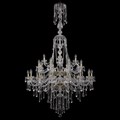 Подвесная люстра Bohemia Ivele Crystal 1415 1415/16+8+4/400/XL-185/2d/G - фото 3238509