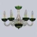 Подвесная люстра Bohemia Ivele Crystal Ivele Crystal 1 1308/6/165 G Cl/Clear-Green/H-1K - фото 3238530