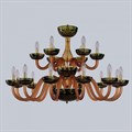 Подвесная люстра Bohemia Ivele Crystal Ivele Crystal 1 1308/12+6/360/2d G Am/Amber-Green/H-1J - фото 3238561