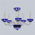 Подвесная люстра Bohemia Ivele Crystal Ivele Crystal 2 1309/5/165 Ni Cl/Clear-Blue/H-1H - фото 3238564