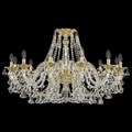 Подвесная люстра Bohemia Ivele Crystal 1609 16109/12/360 G - фото 3240088