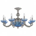 Подвесная люстра Bohemia Ivele Crystal 7209 72209P/8/210 Ni P Aquamarine/M-1F - фото 3240918