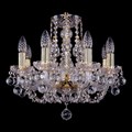 Подвесная люстра Bohemia Ivele Crystal 1406 1406/8/141/G/Balls - фото 3241270