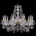 Подвесная люстра Bohemia Ivele Crystal 1411 1411/10/240/G - фото 3241312