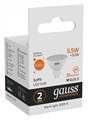 Лампа светодиодная Gauss Софит GU5.3 5.5Вт 3000K 13516 - фото 3370274