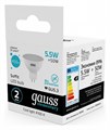 Лампа светодиодная Gauss Софит GU5.3 5.5Вт 4100K 13526 - фото 3370280