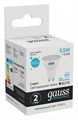 Лампа светодиодная Gauss Софит GU10 5.5Вт 4100K 13626 - фото 3370300