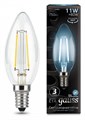 Лампа светодиодная Gauss LED Filament E14 11Вт 4100K 103801211 - фото 3370381