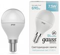 Лампа светодиодная Gauss Basic E14 7.5Вт 4100K 1053128 - фото 3370386