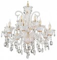 Подвесная люстра LUMINA DECO Eliza LDP 7028-8+4 WT - фото 3551331