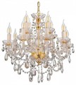 Подвесная люстра LUMINA DECO Eliza LDP 7026-8+4 SL+GD - фото 3551340