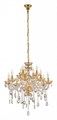Подвесная люстра LUMINA DECO Eliza LDP 7025-8+4 GD - фото 3551345