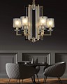 Подвесная люстра LUMINA DECO Manhattan LDP 8012-6 F.GD - фото 3551462