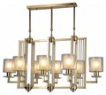 Люстра на штанге LUMINA DECO Manhattan LDP 8012-8 PR F.GD - фото 3551463