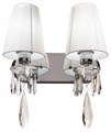 Бра LUMINA DECO Alessia LDW 1726-2W CHR - фото 3551495