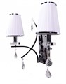 Бра LUMINA DECO Glamour LDW 66247-2 WT+CHR - фото 3551625