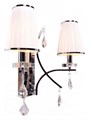 Бра LUMINA DECO Glamour LDW 66247-2 WT+CHR - фото 3551626