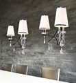 Бра LUMINA DECO Glamour LDW 66247-2 WT+CHR - фото 3551627