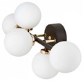 Бра LUMINA DECO Marsiada LDW 6033-5 BK+F.GD - фото 3551699