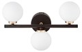 Бра LUMINA DECO Marsiada LDW 6033-3 BK+F.GD - фото 3551710