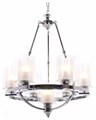 Подвесная люстра LUMINA DECO Santini LDP 1220-7 CHR+WT - фото 3551887