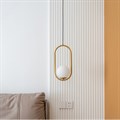 Подвесной светильник Imperiumloft Matthew Mccormick Hoop Gold Mila Pendant HOOP-B01 - фото 3656087