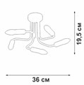 Потолочная люстра Vitaluce V3023 V3023-1/5PL - фото 3950853