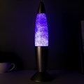 Светильник ночник Лава "Тайфун" LED USB/AA RGB серебро 35,5 см - фото 4185633