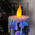 Фигура световая свеча "Дед мороз", 26х10х10 см - фото 4187223