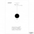 Подвесной светильник iLamp Foxtrot 10694P/1-D100 BK-WH - фото 4400443 Подвесной светильник iLamp Foxtrot 10694P/1-D100 BK-WH - фото 4400443