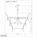 Подвесной светильник iLamp Gramercy 15602-19 ANB+CL - фото 4400537 Подвесной светильник iLamp Gramercy 15602-19 ANB+CL - фото 4400537