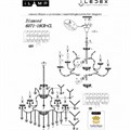 Подвесная люстра iLamp Diamond 6071-18 CR+CL - фото 4400556 Подвесная люстра iLamp Diamond 6071-18 CR+CL - фото 4400556