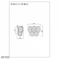 Бра iLamp Rivoli W15617-2 CR+MULT - фото 4400611 Бра iLamp Rivoli W15617-2 CR+MULT - фото 4400611