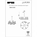 Люстра на штанге iLamp Evolution 6806-6 QGD - фото 4400636 Люстра на штанге iLamp Evolution 6806-6 QGD - фото 4400636