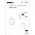Накладной светильник iLamp Mono C6079-1 BK+SM - фото 4400733 Накладной светильник iLamp Mono C6079-1 BK+SM - фото 4400733