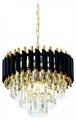 Подвесная люстра LUMINA DECO Funneli LDP 6003-400 BK+F.GD - фото 4412476