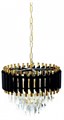Подвесная люстра LUMINA DECO Funneli LDP 6003-400 BK+F.GD - фото 4412477